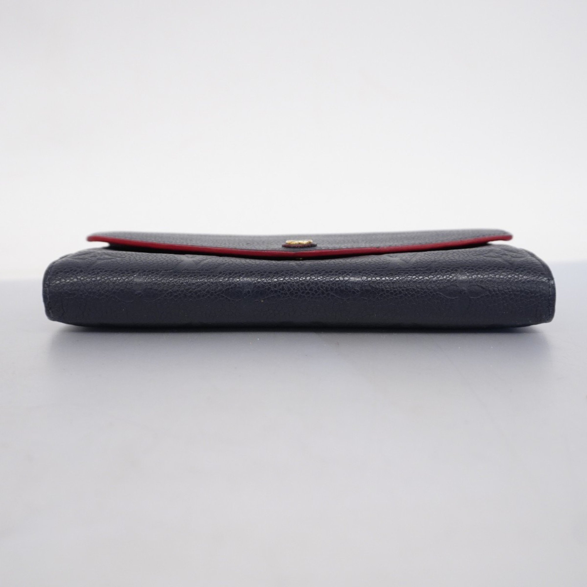 Louis Vuitton Long Wallet Monogram Empreinte Portefeuille Sarah M62125 Marine Rouge Ladies