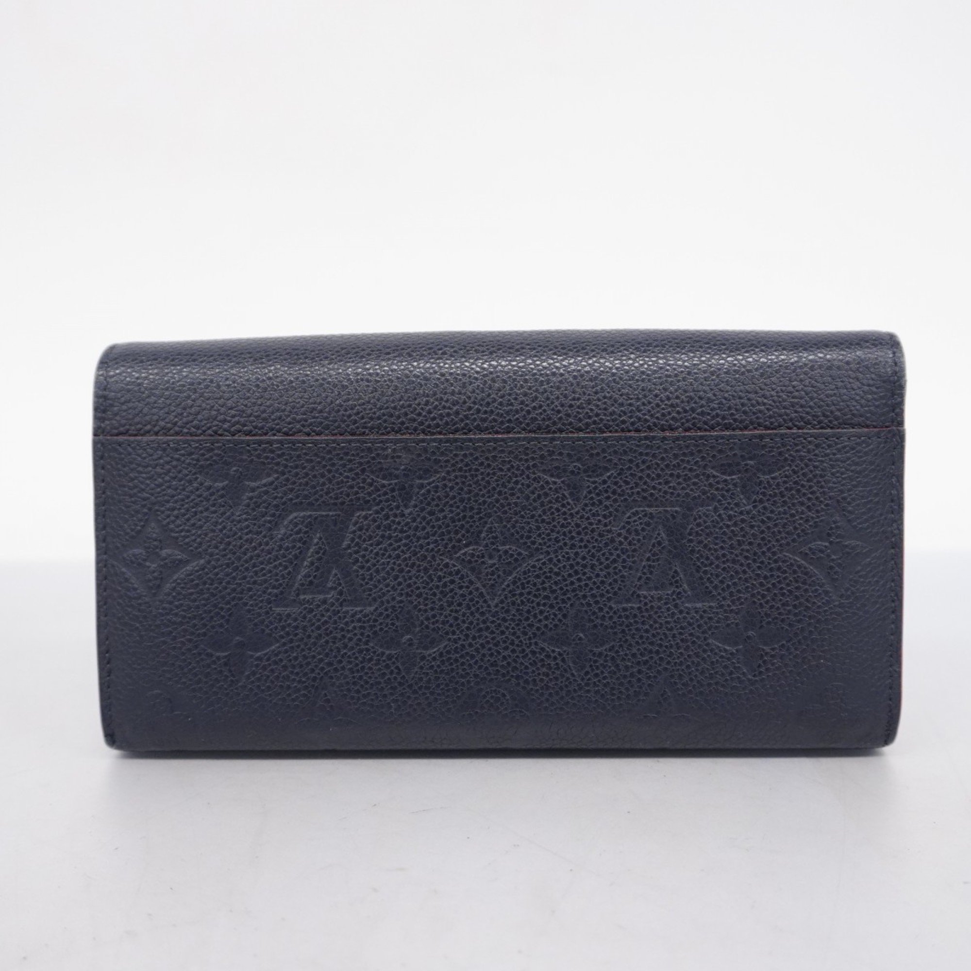 Louis Vuitton Long Wallet Monogram Empreinte Portefeuille Sarah M62125 Marine Rouge Ladies