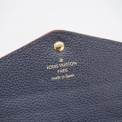 Louis Vuitton Long Wallet Monogram Empreinte Portefeuille Sarah M62125 Marine Rouge Ladies