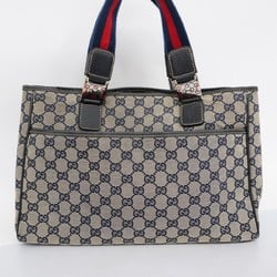 Gucci Handbag GG Canvas 145758 Navy Women's