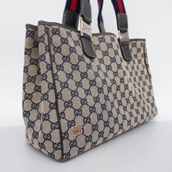 Gucci Handbag GG Canvas 145758 Navy Women's