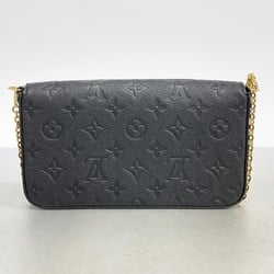 Louis Vuitton Shoulder Bag Monogram Empreinte Pochette Felicie M82477 Noir Men's