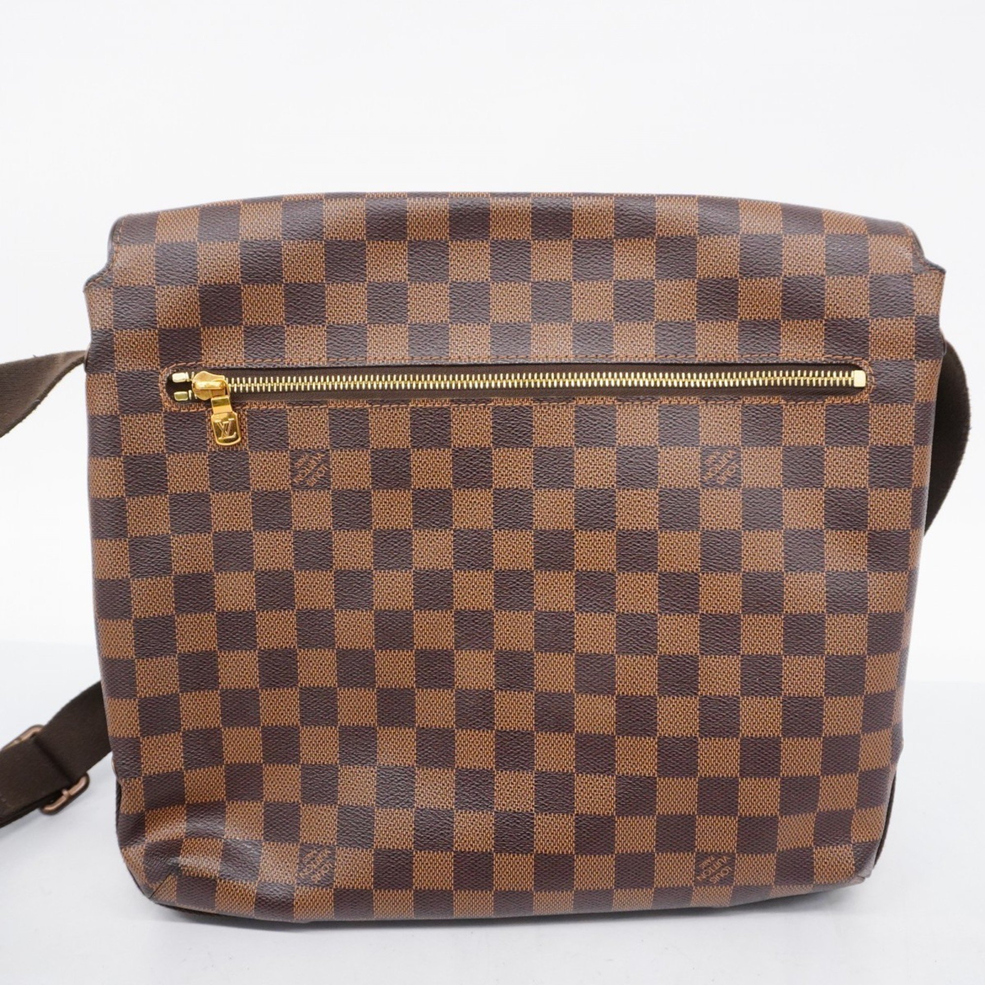 Louis Vuitton Shoulder Bag Damier Brooklyn MM N51211 Ebene Women's