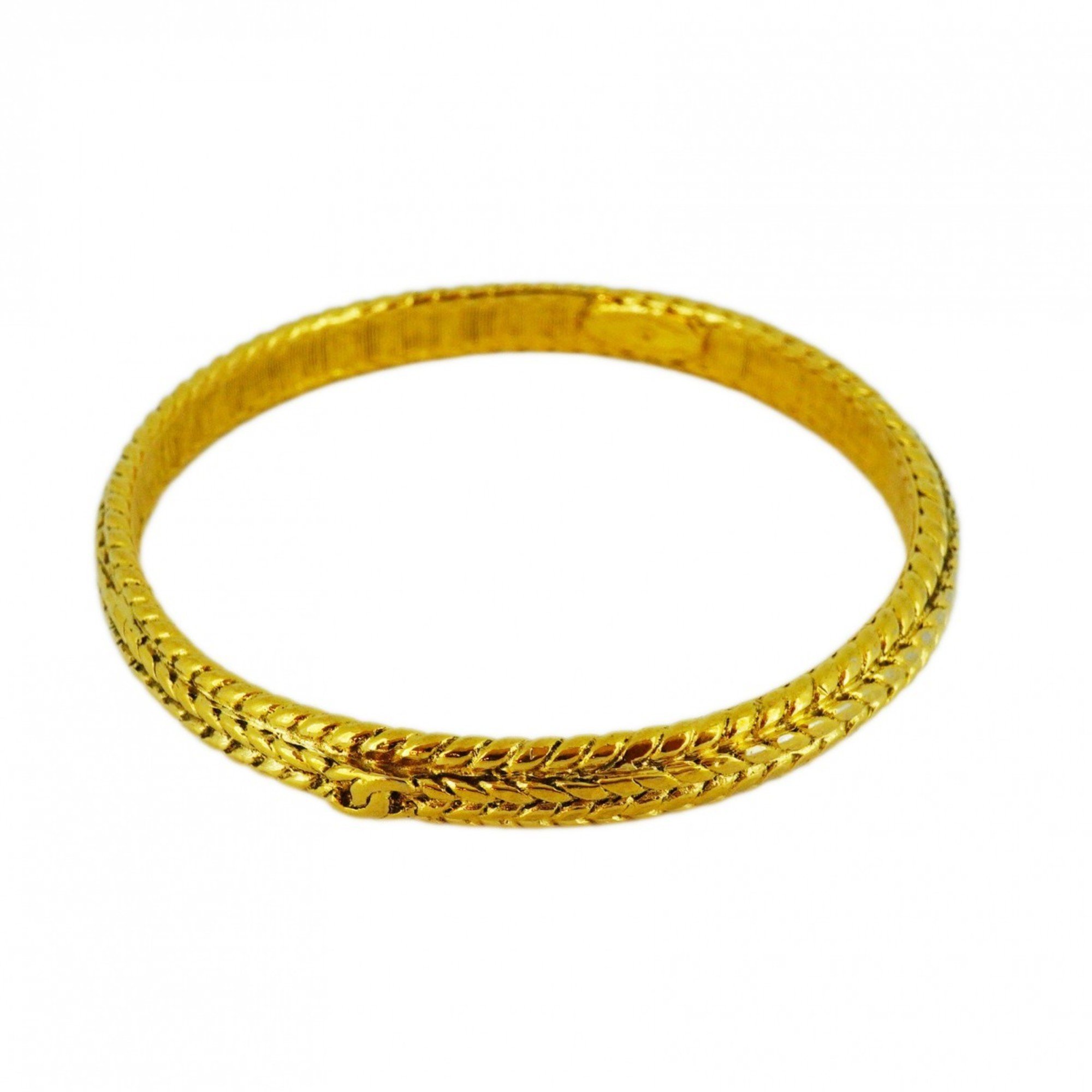 Chanel bangle Coco mark GP plated gold ladies