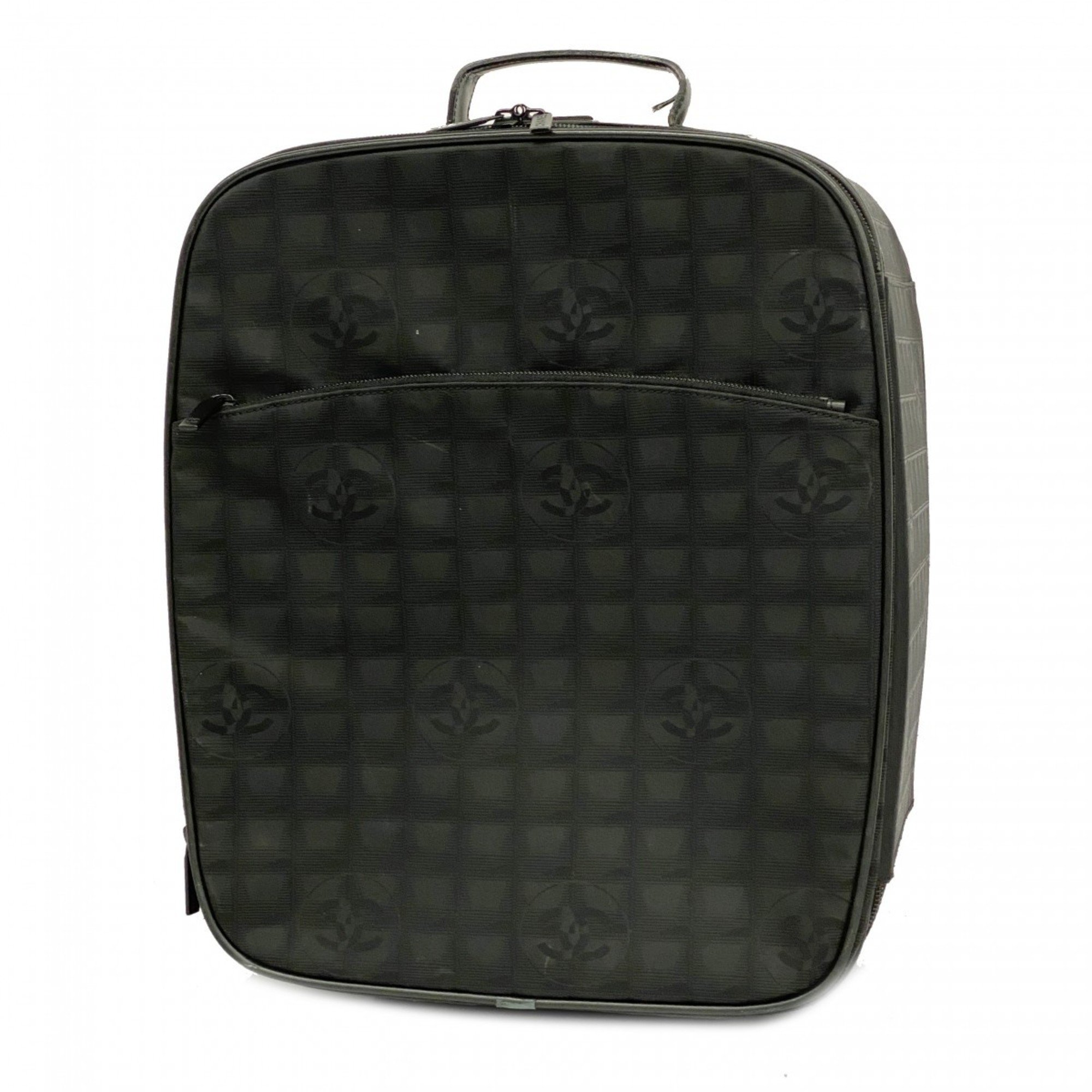 Chanel Carry Bag New Travel Nylon Black Men's Women's