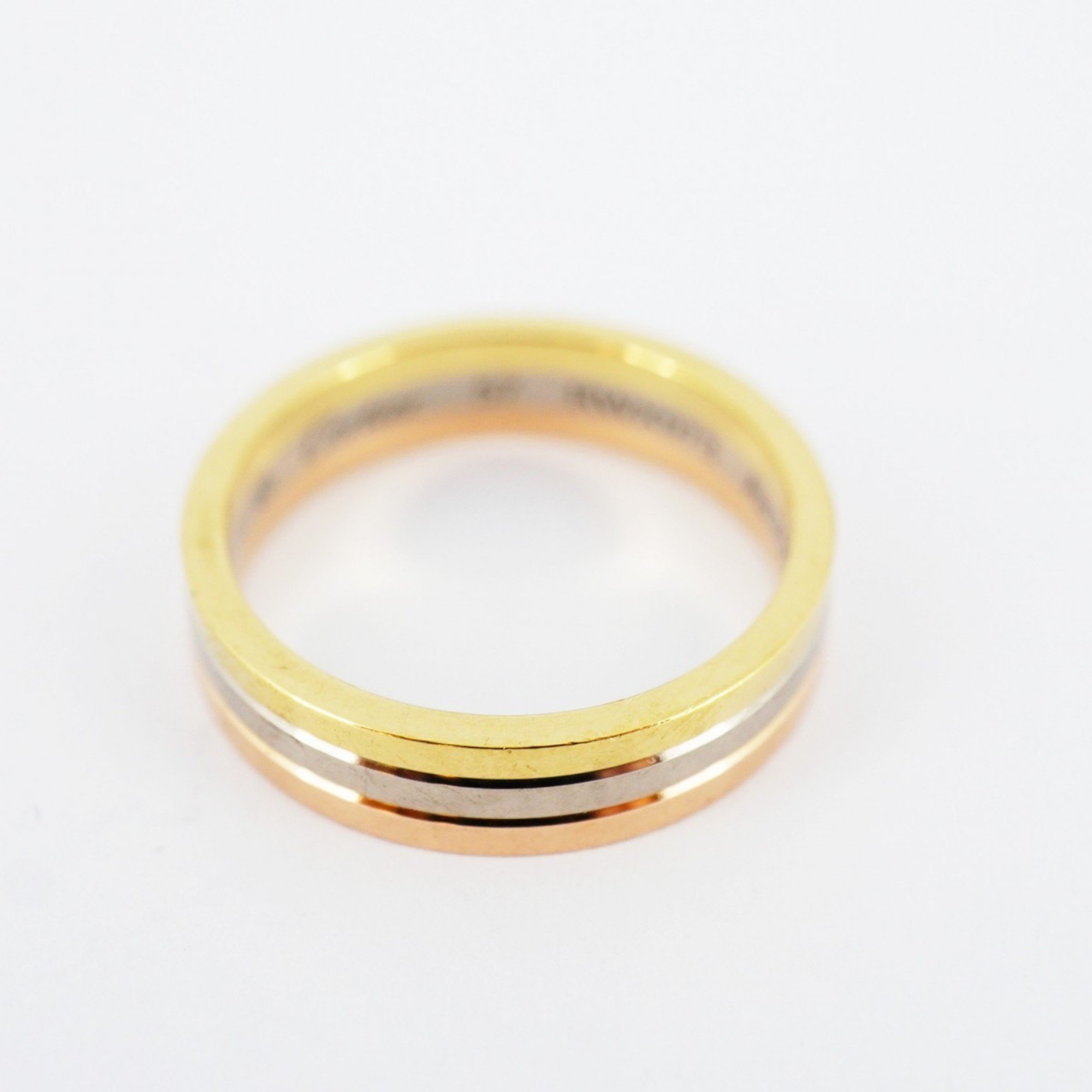 Cartier Ring Trinity Wedding K18YG Yellow Gold K18WG White K18PG Pink #57 Men's