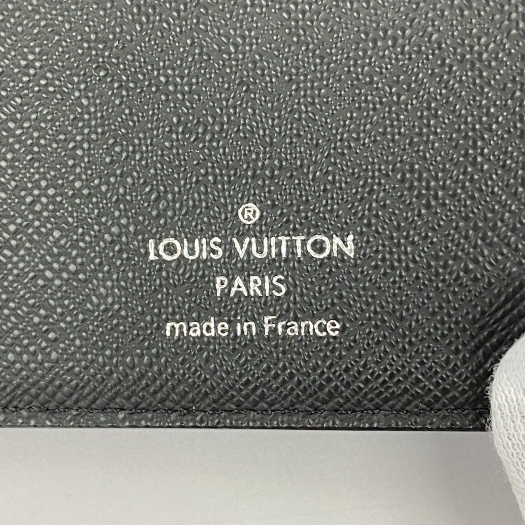 Louis Vuitton Wallet Epi Monogram Eclipse Portefeuille Multiple M80770 Blue Men's