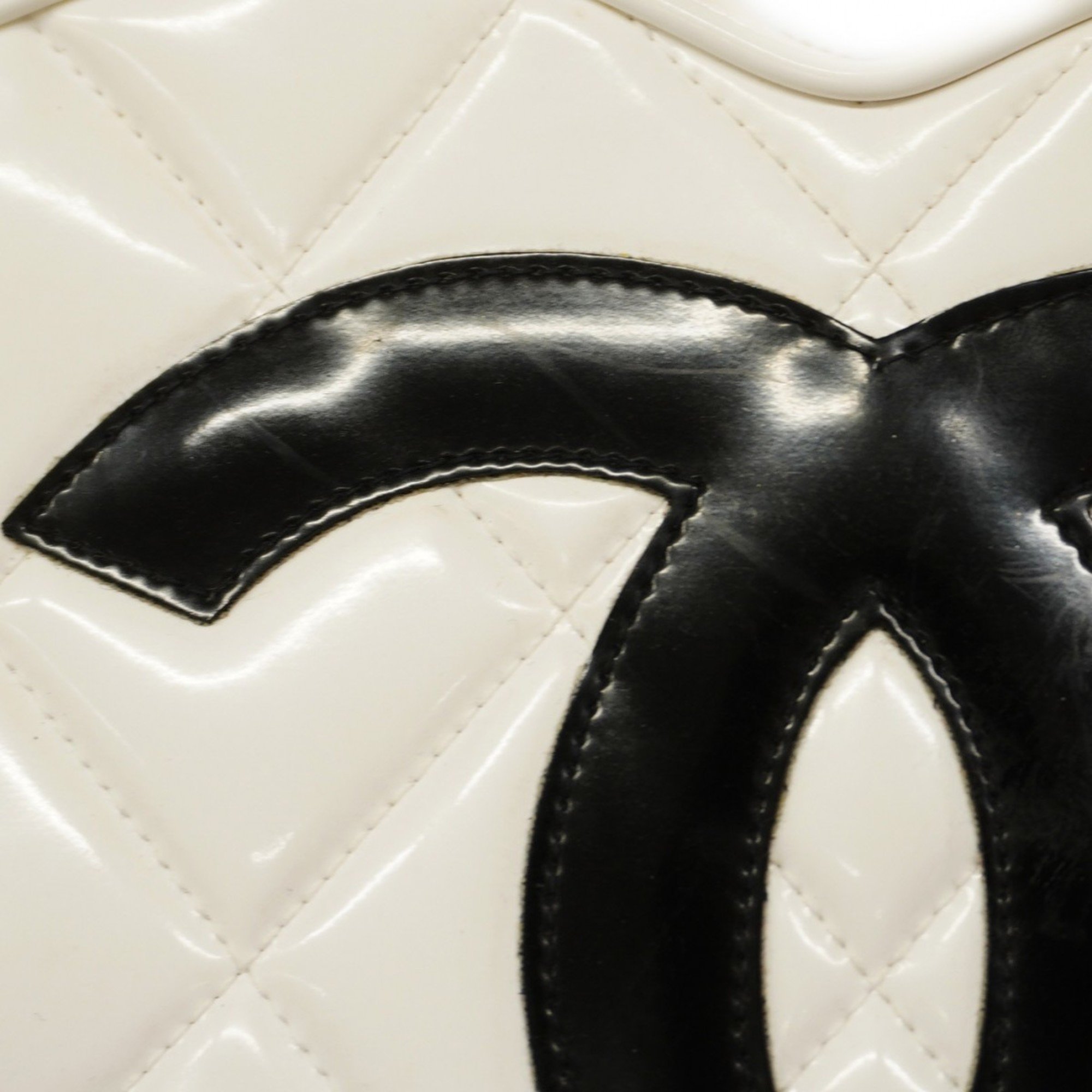 Chanel handbag Matelasse Heart leather white black ladies