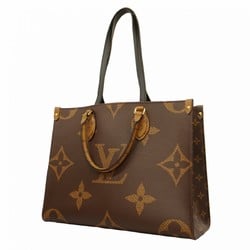 Louis Vuitton Tote Bag Monogram Reverse On The Go MM M45321 Brown Women's