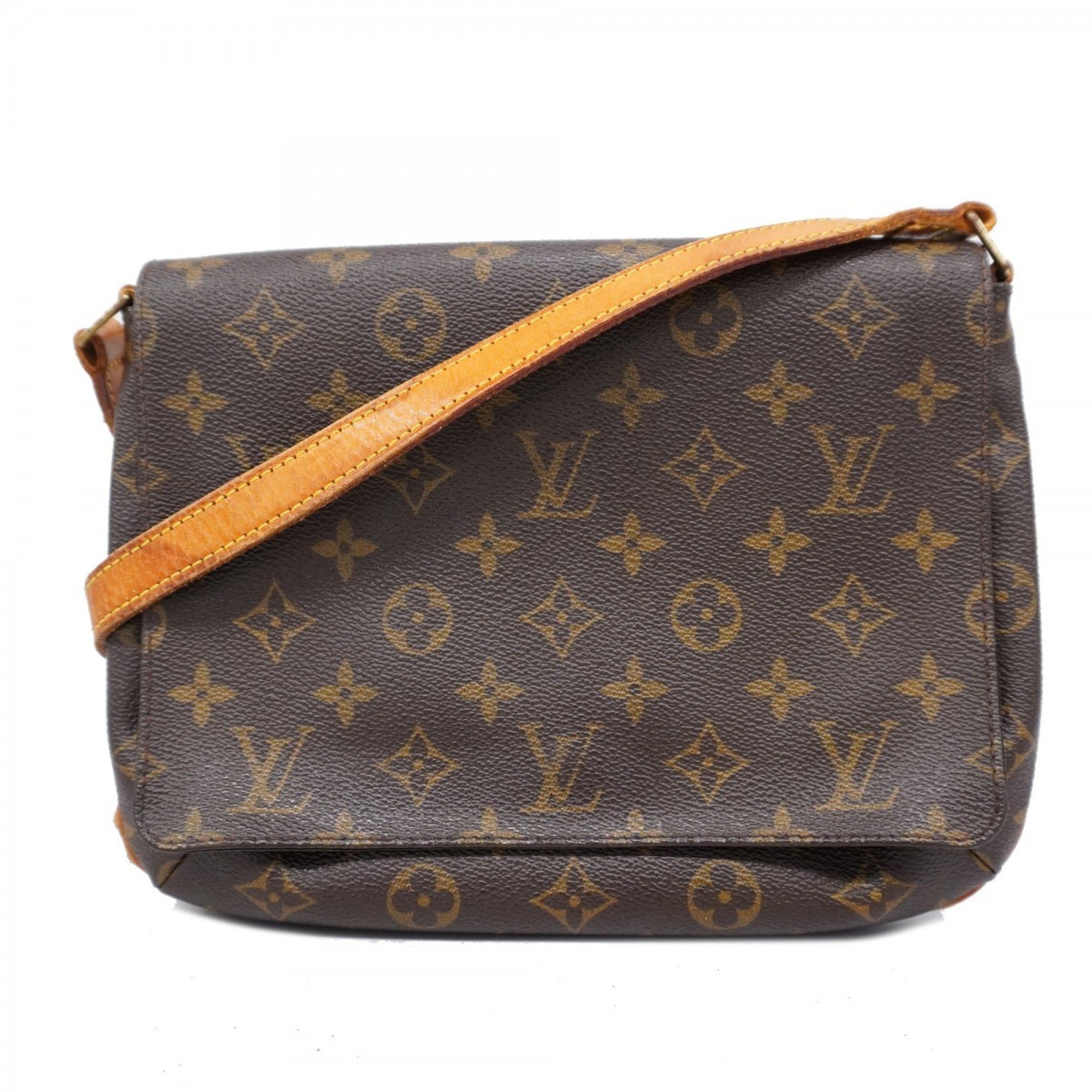 Louis Vuitton Shoulder Bag Monogram Musette Tango Short Strap M51257 Brown Women's