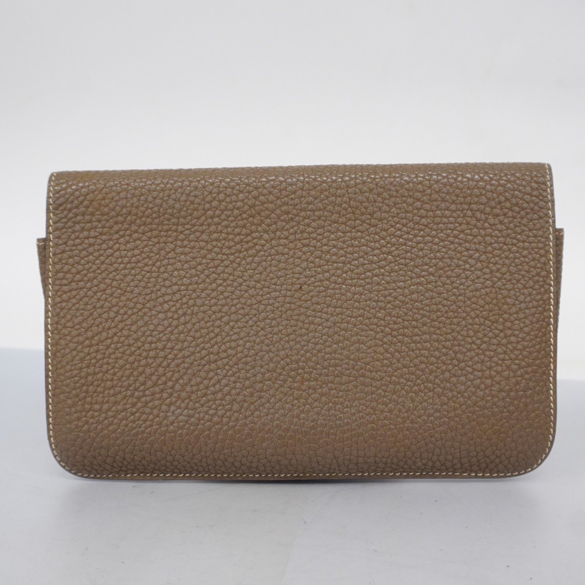 Hermes Long Wallet Dogon GM Togo Etoupe J Stamp Ladies