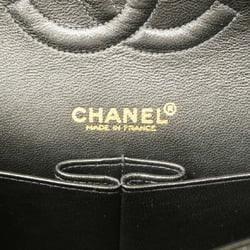 Chanel Shoulder Bag Matelasse Caviar Skin Black Women's