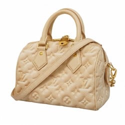 Louis Vuitton Handbag Monogram Empreinte Speedy Bandouliere 20 M46163 Beige Women's