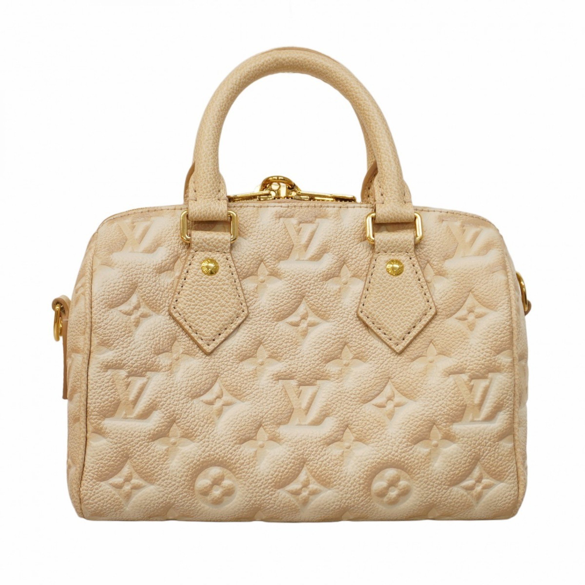 Louis Vuitton Handbag Monogram Empreinte Speedy Bandouliere 20 M46163 Beige Women's