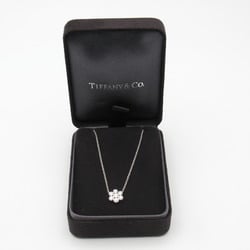 Tiffany & Co. Garden Flower Diamond Necklace, Pt950 Platinum, Diamond, Women's, Clear