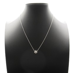 Tiffany & Co. Garden Flower Diamond Necklace, Pt950 Platinum, Diamond, Women's, Clear