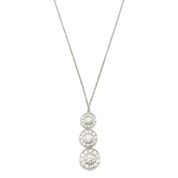 Tiffany & Co. Circlet Triple Drop Diamond Necklace, Pt950 Platinum, Diamond, Women's, Clear