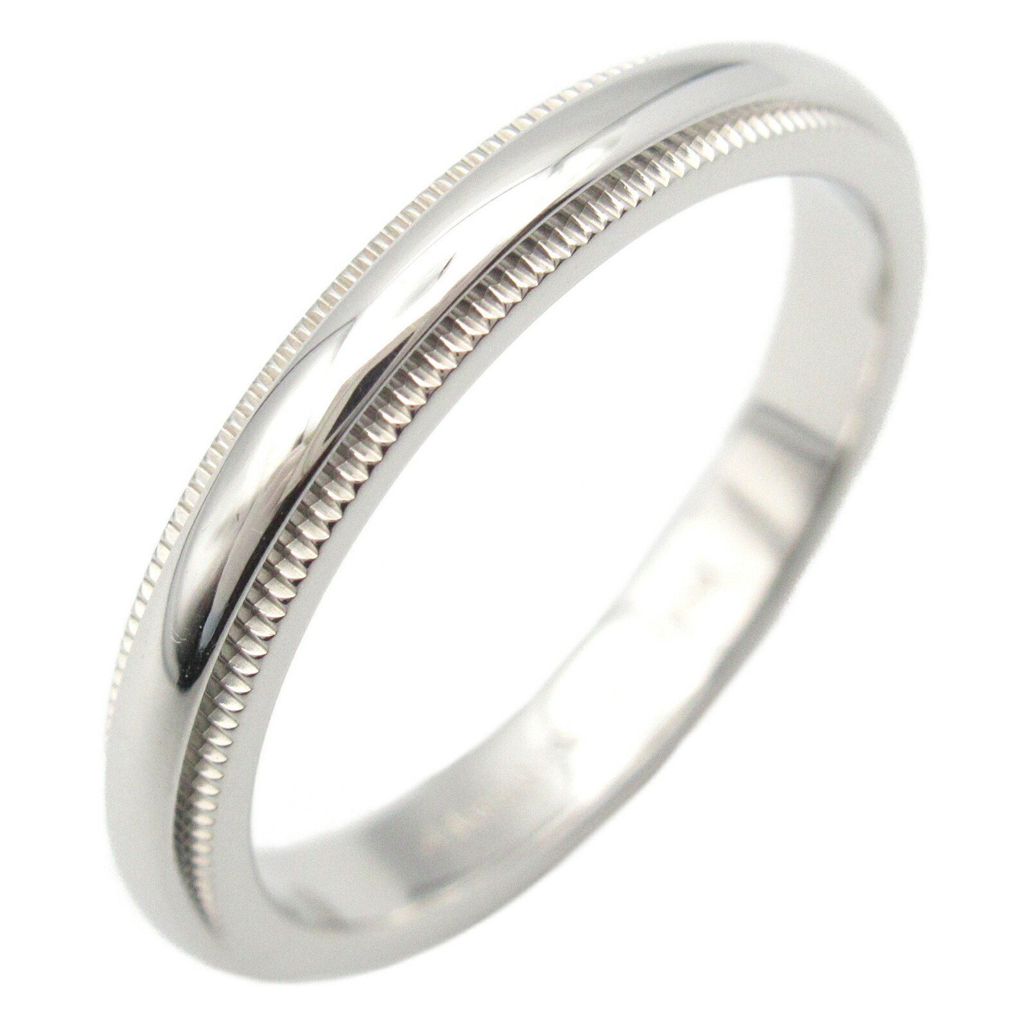 Tiffany & Co. Together Millegrain Ring, Pt950 Platinum, Men's, Women's, Silver, 5.8g