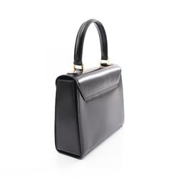 CELINE Shoulder Bag Leather Women's Black