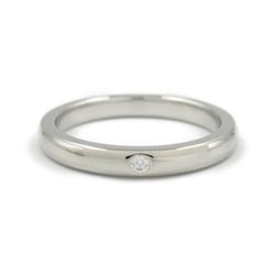 Tiffany & Co. Stacking Band Ring, Pt950 Platinum, Diamond, Women's, Clear