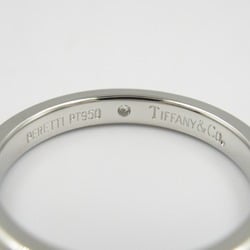 Tiffany & Co. Stacking Band Ring, Pt950 Platinum, Diamond, Women's, Clear