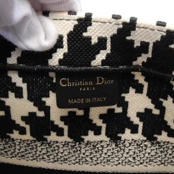 Christian Dior Dior BO TOTE Book Tote Medium Bag Canvas Women's White Black