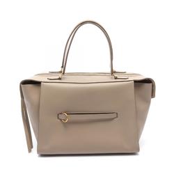 CELINE Ring Small Handbag Bag Leather Women's Beige 176203XXA.18LT