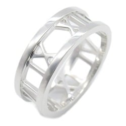 Tiffany & Co. Atlas Ring, 18K White Gold, Men's, Women's, Silver