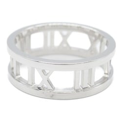 Tiffany & Co. Atlas Ring, 18K White Gold, Men's, Women's, Silver