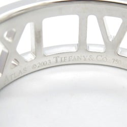 Tiffany & Co. Atlas Ring, 18K White Gold, Men's, Women's, Silver