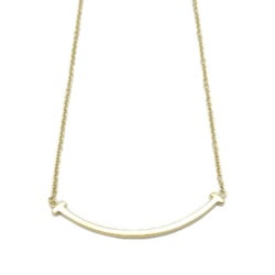 Tiffany & Co. T Smile Small Necklace K18 (Yellow Gold) Women's Gold