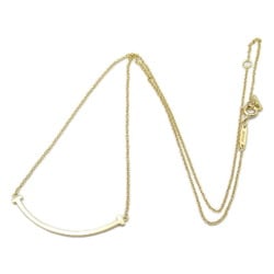 Tiffany & Co. T Smile Small Necklace K18 (Yellow Gold) Women's Gold