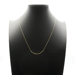 Tiffany & Co. T Smile Small Necklace K18 (Yellow Gold) Women's Gold