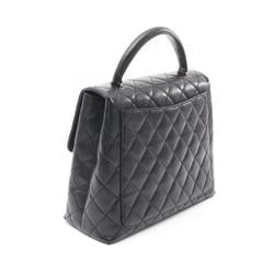 CHANEL Matelasse Handbag Bag Caviar Skin (Grained Calf) Women's Black A12397