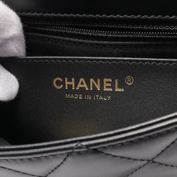 CHANEL Matelasse Shoulder Bag Leather Women's Black AS3393