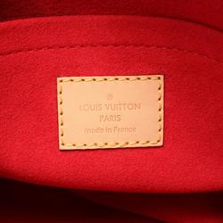 Louis Vuitton Pallas BB Monogram Cerise Handbag Bag Coated Canvas Leather Women's Brown Red M41241