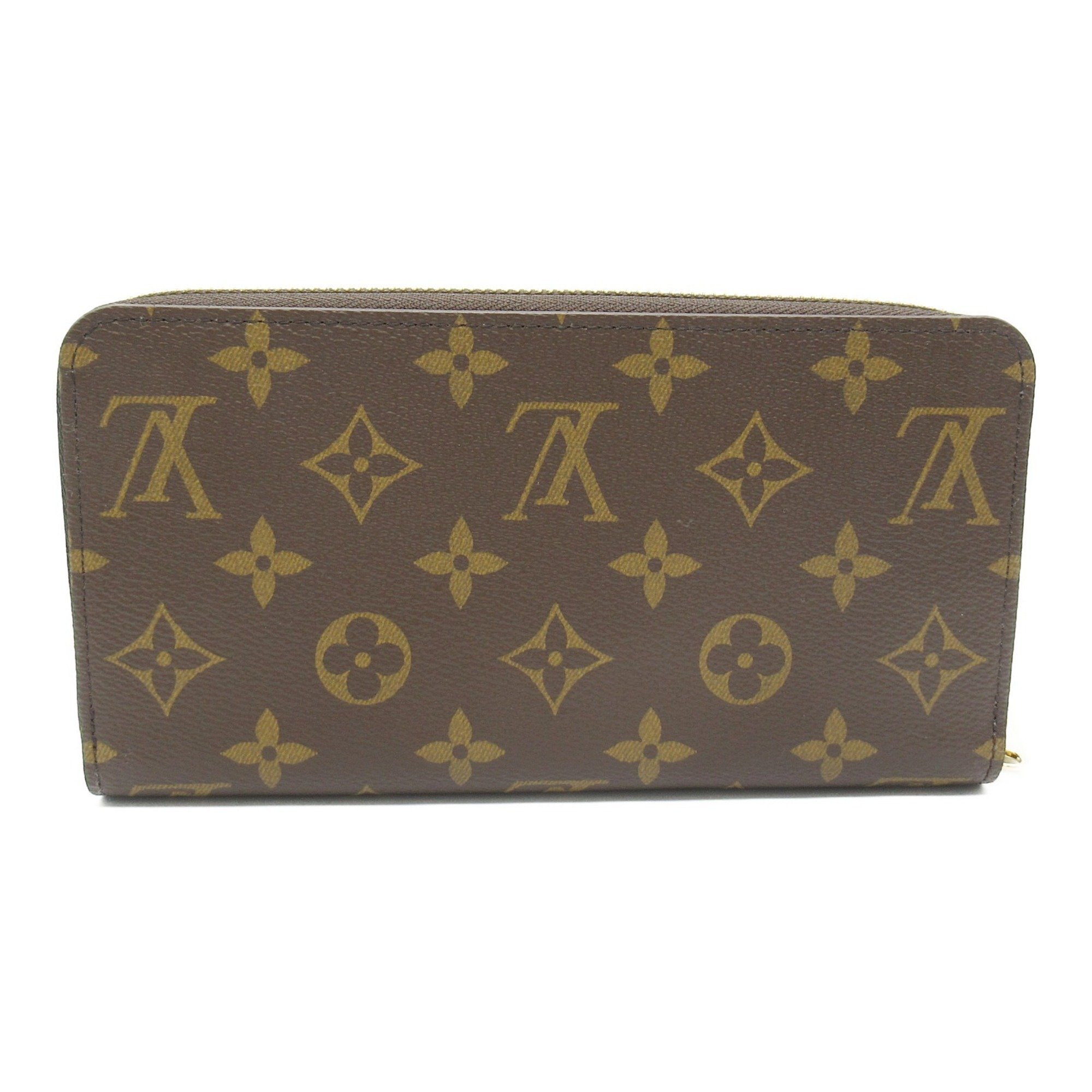 Louis Vuitton Zippy Wallet Round Long Coated Canvas Monogram Men's Women's Brown M42616