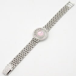 Chopard Happy Diamond Bezel Wristwatch K18WG (White Gold) Ladies Pink Shell 20 5691