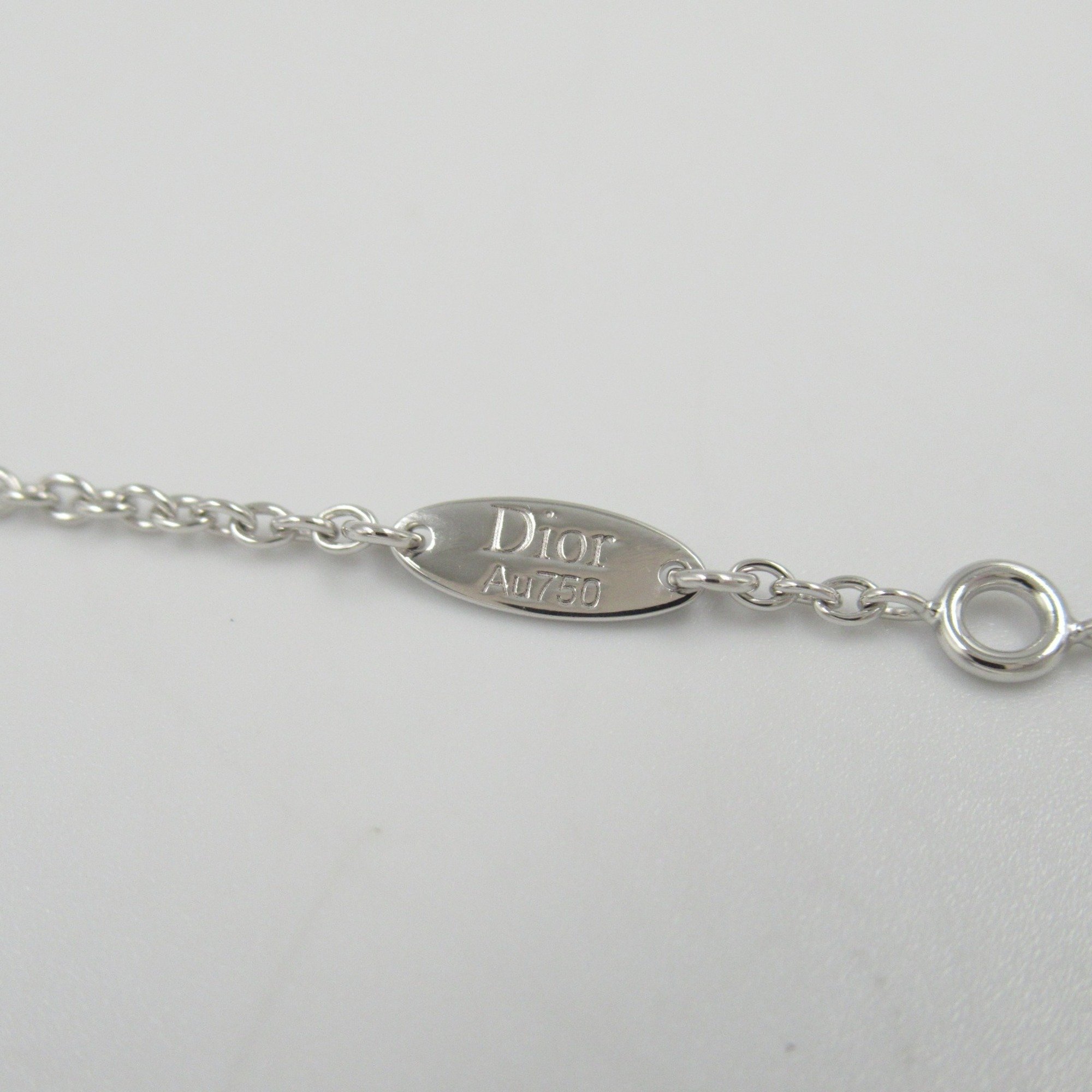 Christian Dior Dior Rose Devant Diamond Bracelet, K18WG (White Gold), Diamond, Women's, Clear