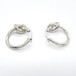 CELINE Earrings, Silver Plated, Women's,