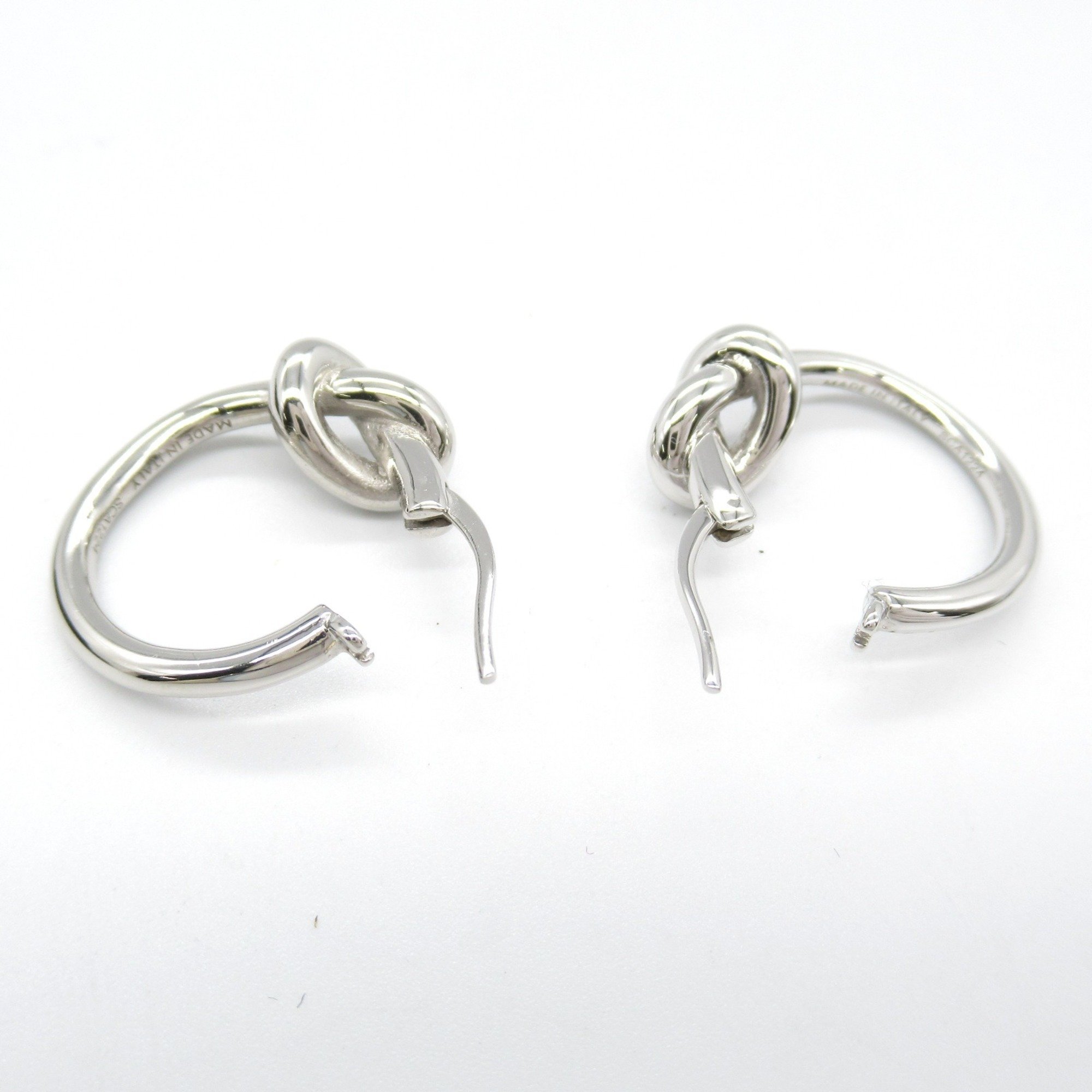 CELINE Earrings, Silver Plated, Women's,