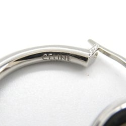 CELINE Earrings, Silver Plated, Women's,