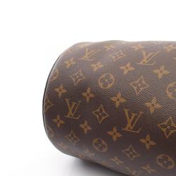 LOUIS VUITTON Soft Polochon MM Handbag Bag Coated Canvas Leather Monogram Macassar Women's Brown Orange M46691