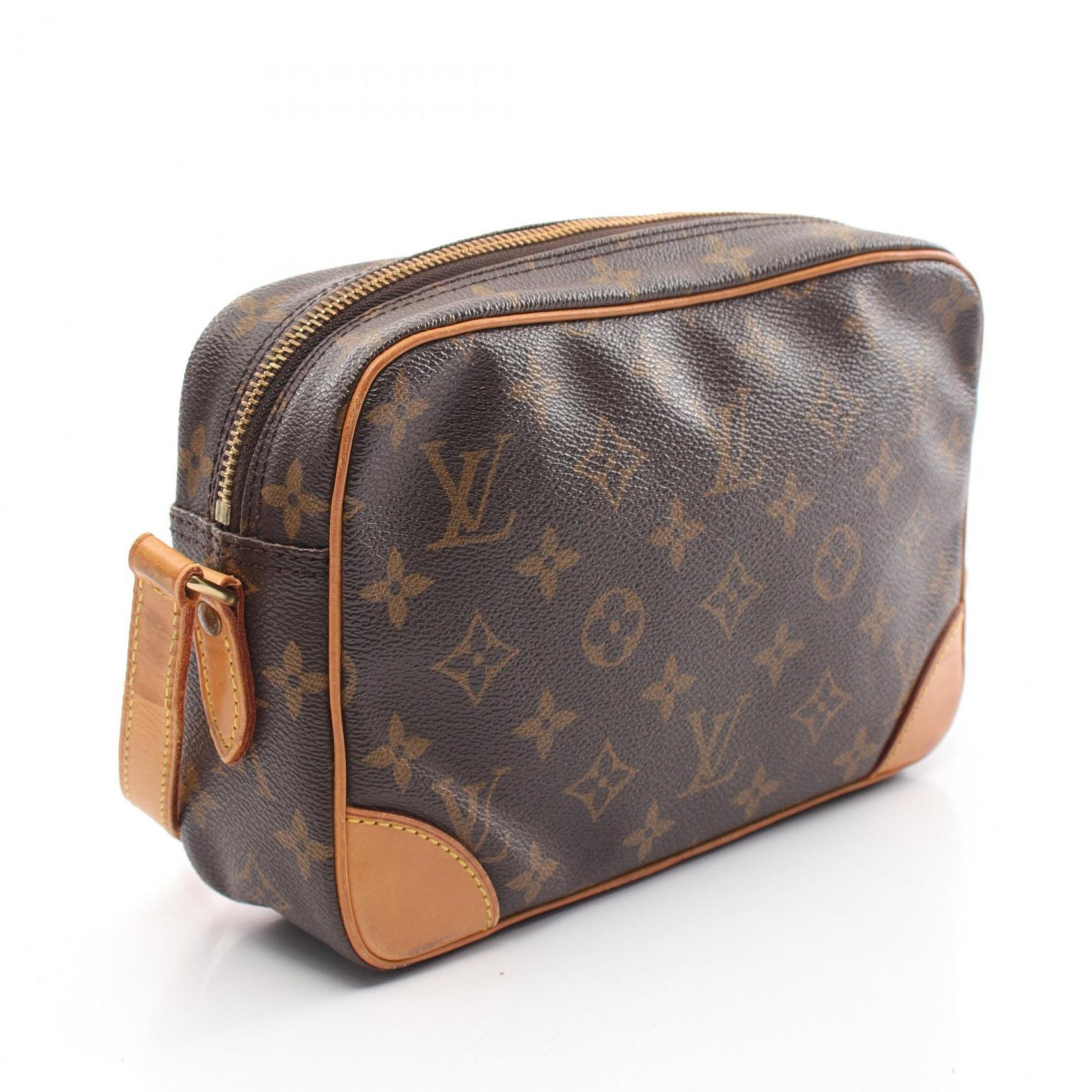 Louis Vuitton LOUIS VUITTON Trocadero 24 Monogram Shoulder Bag Coated Canvas Leather Women's Brown M51276