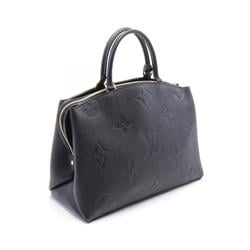 LOUIS VUITTON Grand Palais MM Monogram Empreinte Handbag Bag Leather Women's Black M45811