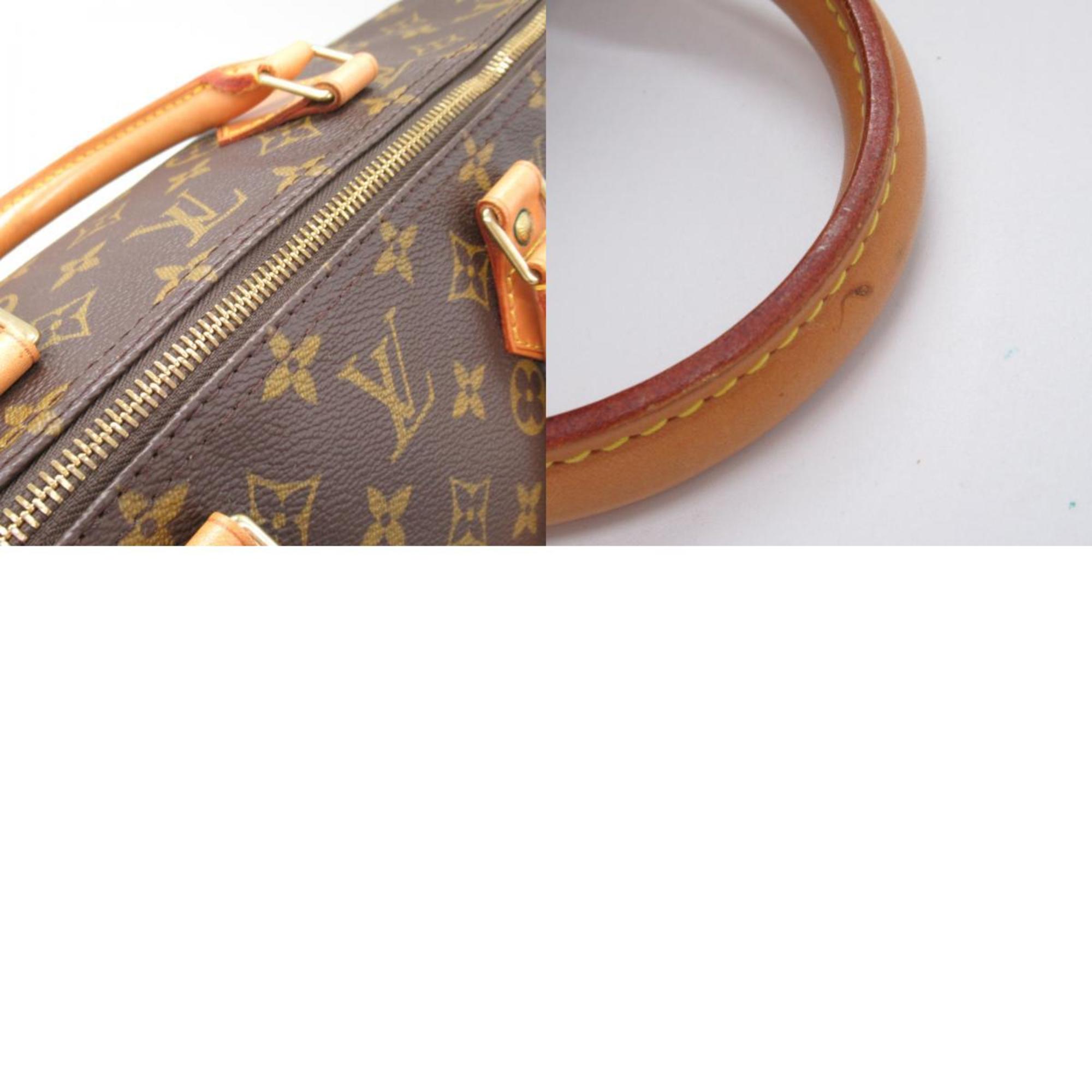 Louis Vuitton Speedy 40 Handbag, Coated Canvas, Monogram, Women's, Brown, M41522