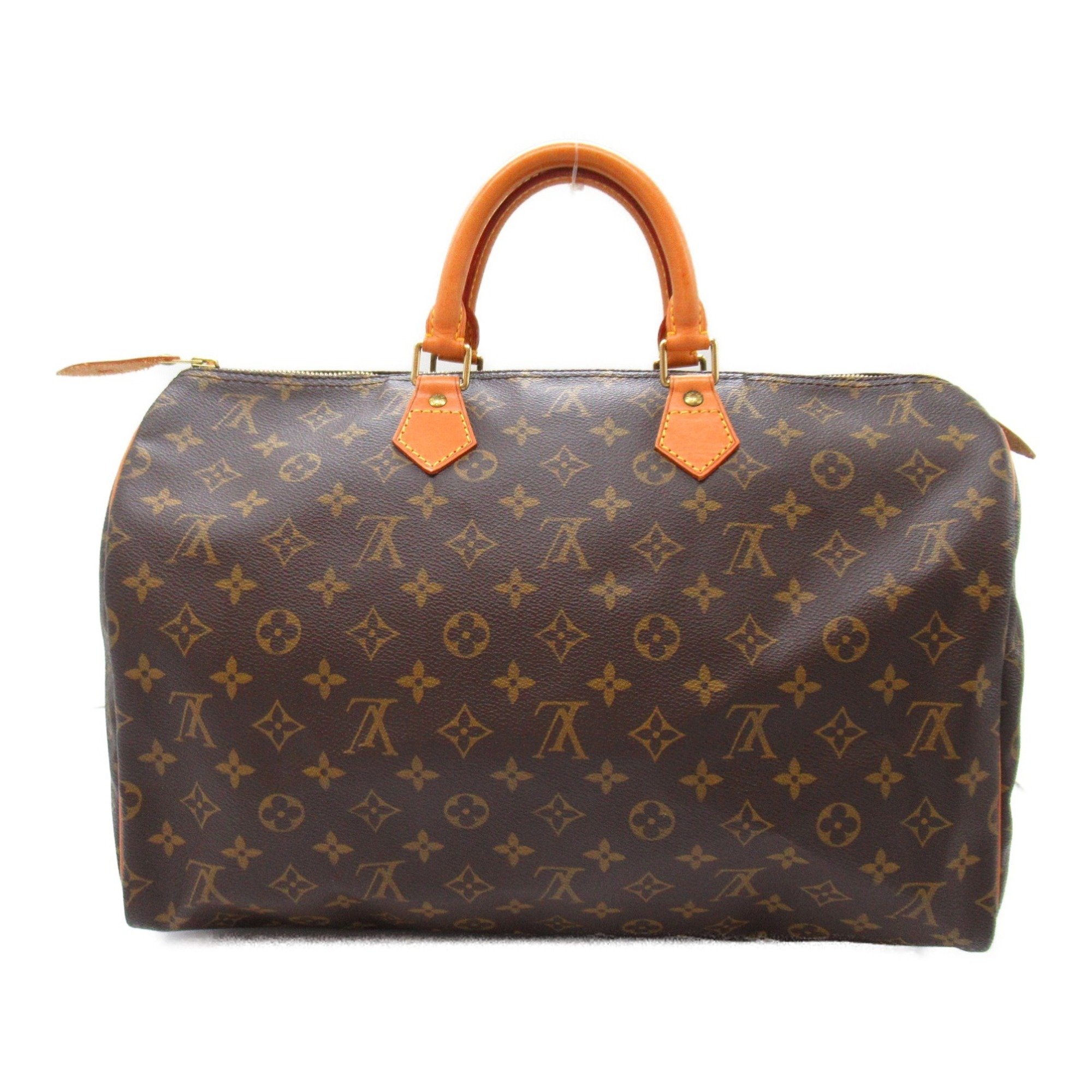 Louis Vuitton Speedy 40 Handbag, Coated Canvas, Monogram, Women's, Brown, M41522