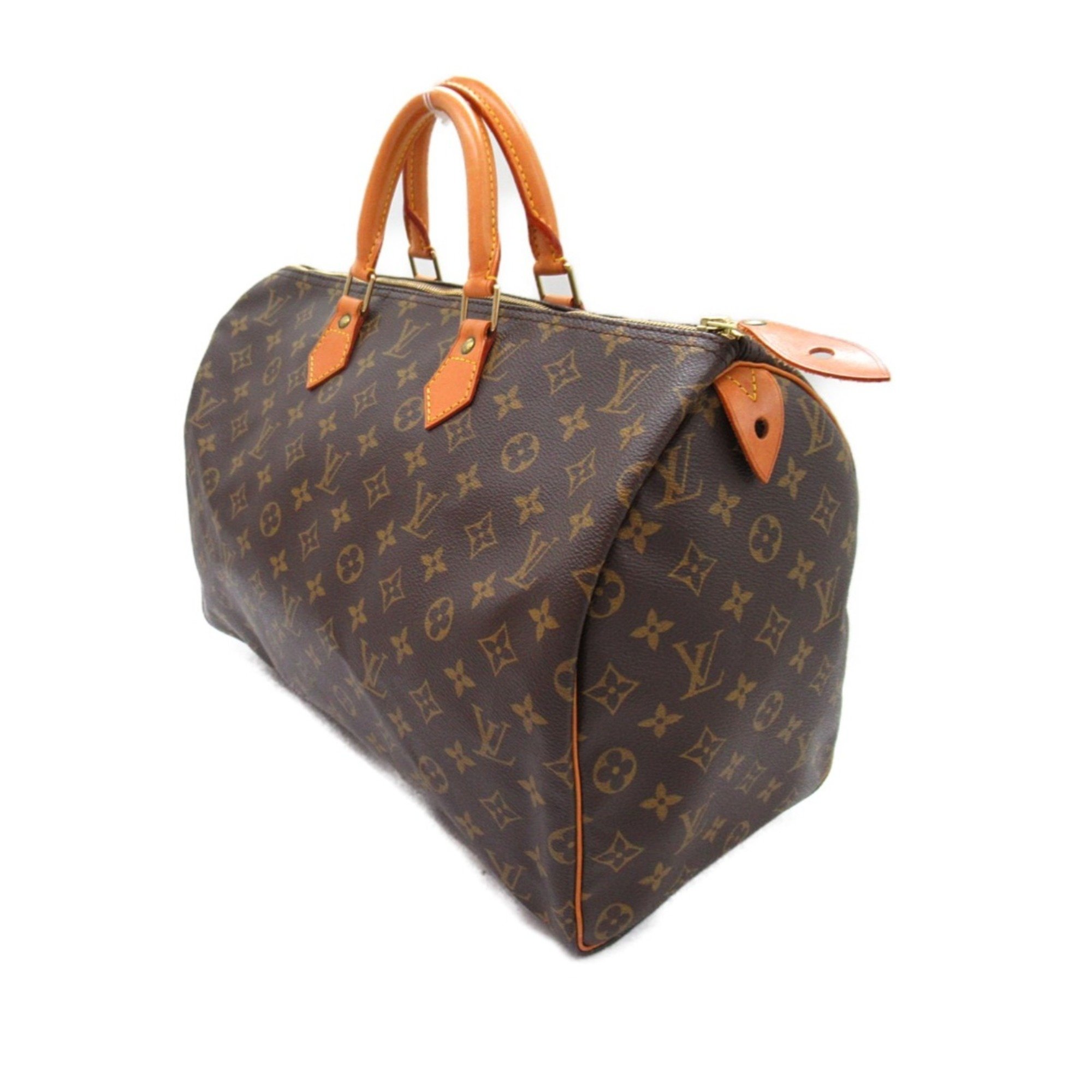 Louis Vuitton Speedy 40 Handbag, Coated Canvas, Monogram, Women's, Brown, M41522