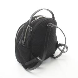 PRADA TESSUTO IMPUNTU Backpack Bag Nylon Leather Women's Black 1BZ066