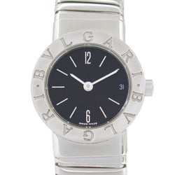 BVLGARI Tubogas Watch Stainless Steel Ladies Black BB232TS